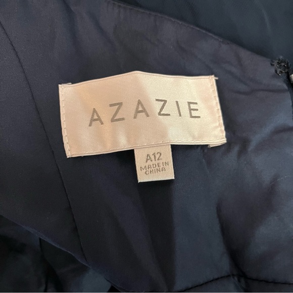 New Azazie “Lianne” Dark Navy Bridesmaids Dress - Picture 10 of 12